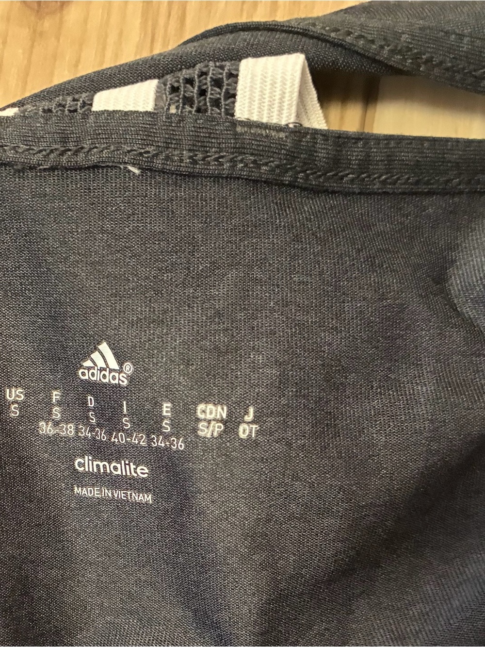 Adidas Black Women's Athletic Racerback Tank with Striped Back Detail - Picture 6 of 7